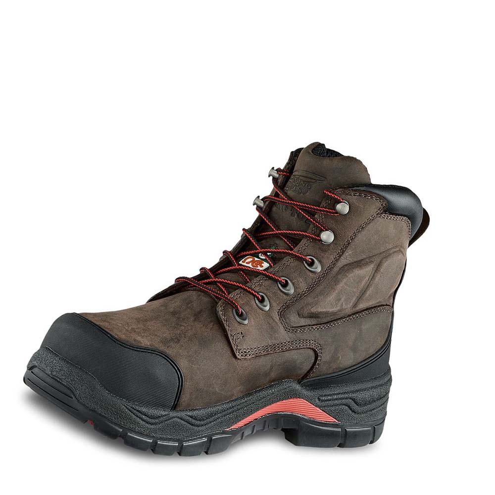 Red Wing King Toe® ADC 6-inch Insulated, CSA Safety Toe Men's Waterproof Boots Taupe | ZA 414GSO